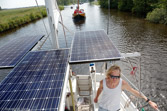 Netherlands. Solar sailing boat.